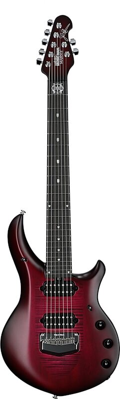 Ernie Ball Music Man Majesty 7 Electric Guitar, 7-String (with Mono Gig Bag), Amaranth, Serial Number M018365, Full Straight Front