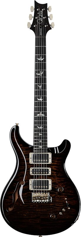 PRS Paul Reed Smith Special Semi-Hollow 10-Top Limited Edition Electric Guitar (with Case), Black Gold Burst, Serial Number 0385743, Full Straight Front