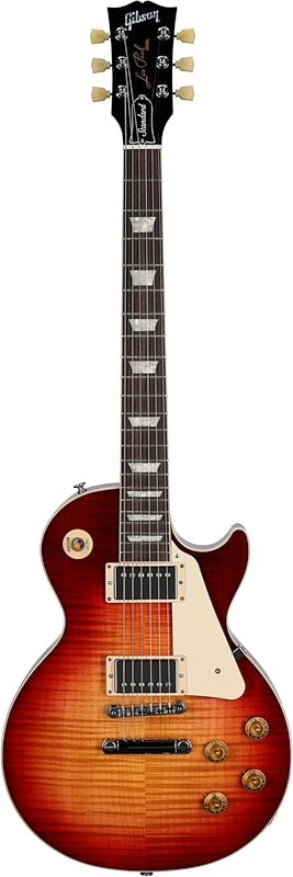 Gibson Exclusive '50s Les Paul Standard AAA Flame Top Electric Guitar (with Case), Heritage Cherry Sunburst, Serial Number 210240038, Full Straight Front