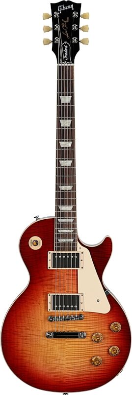 Gibson Exclusive '50s Les Paul Standard AAA Flame Top Electric Guitar (with Case), Heritage Cherry Sunburst, Serial Number 210240037, Full Straight Front