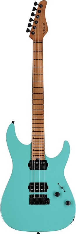 Schecter USA Aaron Marshall AM-6 Electric Guitar (with Case), Pale Emer, Serial Number 23-12012, Full Straight Front