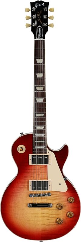 Gibson Exclusive '50s Les Paul Standard AAA Flame Top Electric Guitar (with Case), Heritage Cherry Sunburst, Serial Number 208540070, Full Straight Front