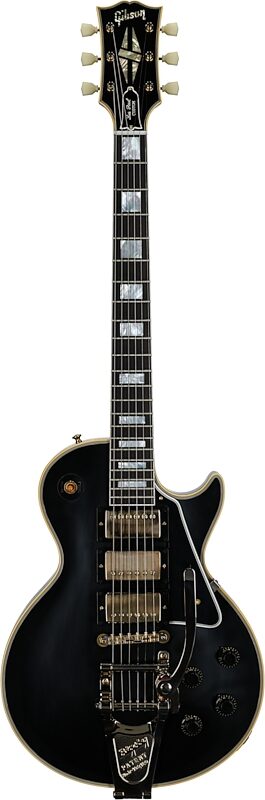 Gibson Custom '57 Les Paul Custom Black Beauty Electric Guitar (with Case), Ebony, with Bigsby, Serial Number 741237, Full Straight Front
