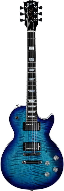 Gibson Les Paul Modern Figured AAA Electric Guitar (with Case), Cobalt Burst, Serial Number 218040003, Full Straight Front