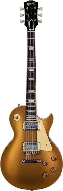 Gibson Custom 57 Les Paul Standard Goldtop VOS Electric Guitar (with Case), Gold Top with Dark Back, Serial Number 741272, Full Straight Front