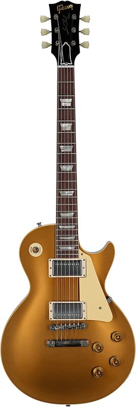 Gibson Custom 57 Les Paul Standard Goldtop VOS Electric Guitar (with Case), Gold Top with Dark Back, Serial Number 741477, Full Straight Front