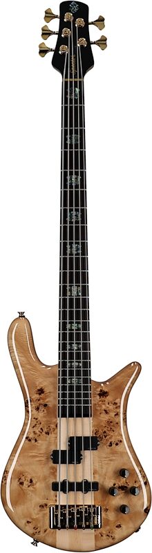 Spector Euro 5 Custom Bass Guitar (with Gig Bag), Natural Gloss, Serial Number ]C121NB21723, Full Straight Front