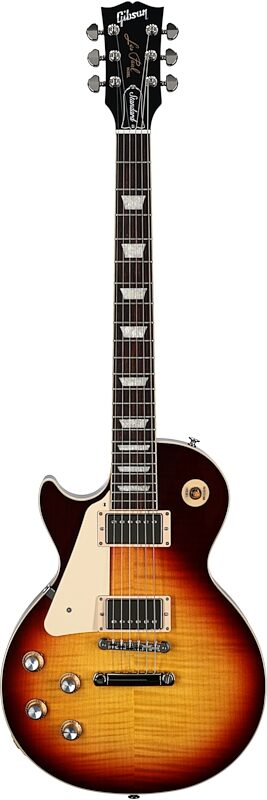 Gibson Les Paul Standard '60s Electric Guitar, Left-Handed (with Case), Bourbon Burst, Serial Number 218540082, Full Straight Front