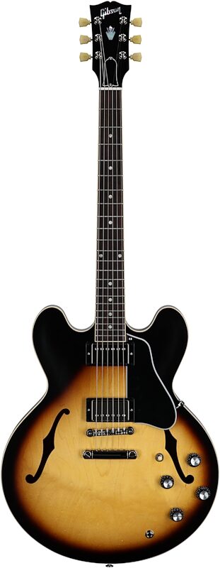 Gibson ES-335 Dot Satin Electric Guitar (with Case), Vintage Burst, Serial Number 214440317, Full Straight Front