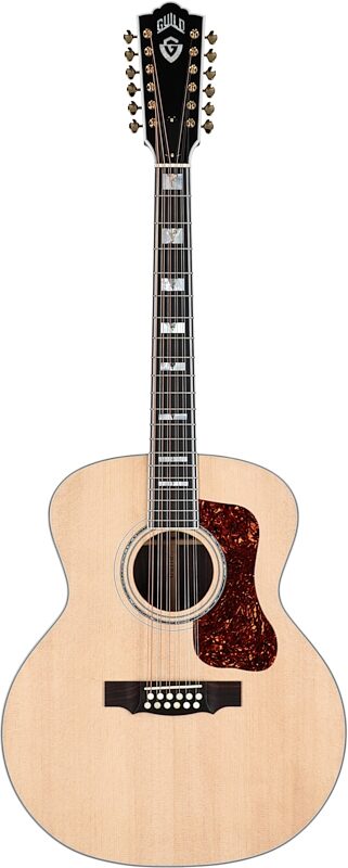 Guild F-512 12-String Acoustic Guitar (with Case), Natural, Serial Number C240729, Full Straight Front