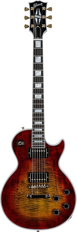 Gibson Custom Les Paul Axcess Figured Top Electric Guitar (with Case), Bengal Burst, Serial Number CS402600, Full Straight Front