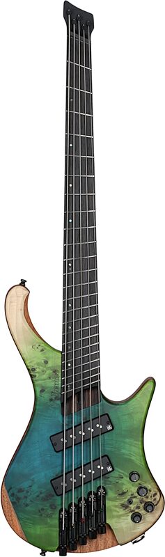 Ibanez EHB1505 Bass Guitar, 5-String (with Gig Bag), Ocean Inlet Flat, Serial Number I240311787, Full Straight Front