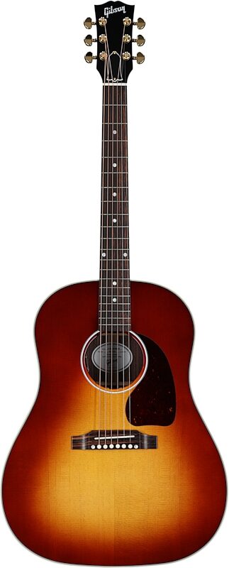 Gibson J-45 Standard Rosewood Acoustic-Electric Guitar (with Case), Rosewood Burst, Serial Number 22154162, Full Straight Front