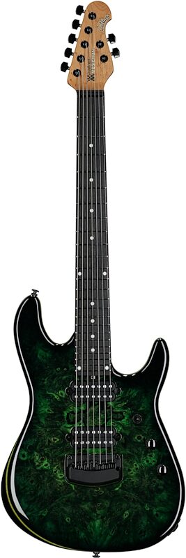 Ernie Ball Music Man Jason Richardson Cutlass HT Electric Guitar, 7-String (with Gig Bag), Kokiri Forest Green, Serial Number S10845, Full Straight Front