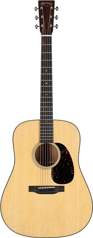 Martin D-18 Dreadnought Acoustic Guitar (with Case), Natural, Serial Number M2876215, Full Straight Front