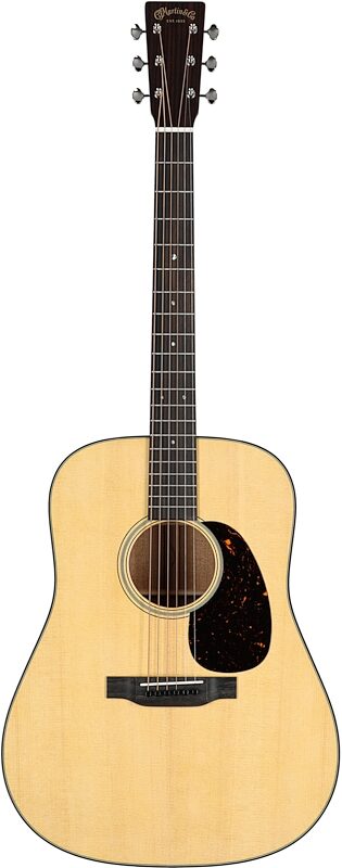 Martin D-18 Dreadnought Acoustic Guitar (with Case), Natural, Serial Number M2878208, Full Straight Front