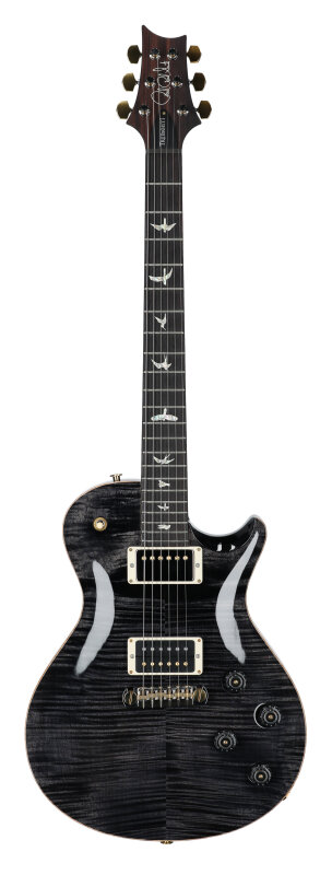 PRS Paul Reed Smith Tremonti Stoptail 10-Top Electric Guitar (with Case), Gray Black, Serial Number 0387380, Full Straight Front