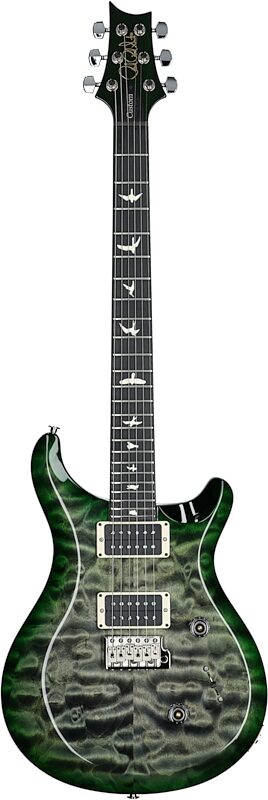 PRS Paul Reed Smith S2 Custom 24 Satin Quilt Electric Guitar, Faded Gray Black Green, Serial Number S2073452, Full Straight Front