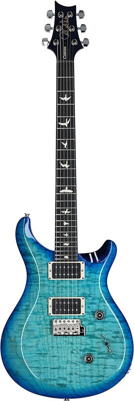 PRS Paul Reed Smith S2 Custom 24 Quilt Electric Guitar (with Gig Bag), Makena Blue, Serial Number S2073111, Full Straight Front