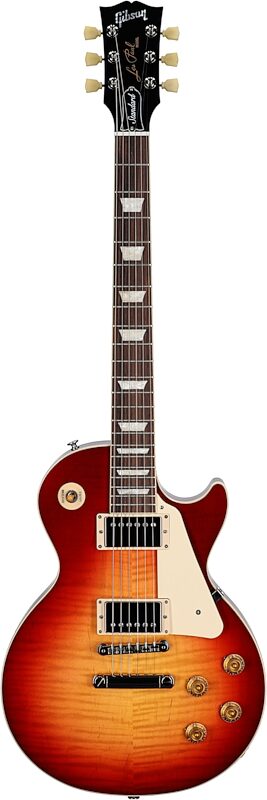 Gibson Exclusive '50s Les Paul Standard AAA Flame Top Electric Guitar (with Case), Heritage Cherry Sunburst, Serial Number 222540135, Full Straight Front