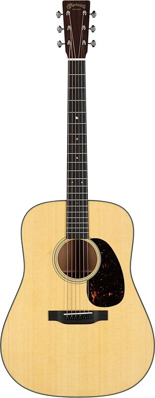 Martin D-18 Dreadnought Acoustic Guitar (with Case), Natural, Serial Number M2878548, Full Straight Front