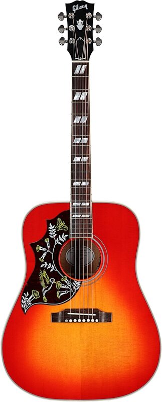 Gibson Hummingbird Standard Acoustic-Electric Guitar, Left-Handed (with Case), Vintage Cherry Sunburst, Serial Number 22254086, Full Straight Front