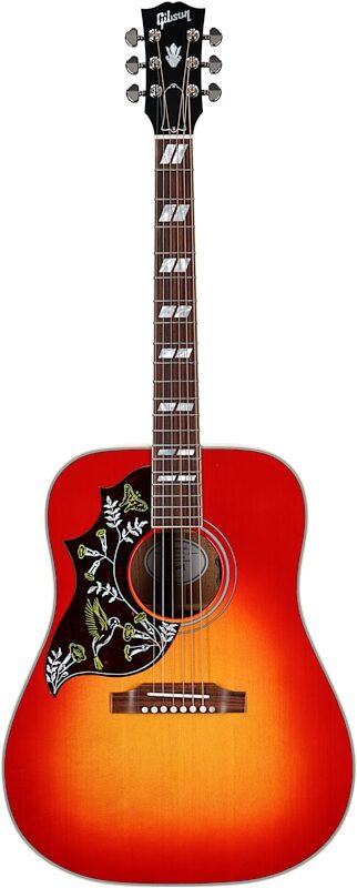 Gibson Hummingbird Standard Acoustic-Electric Guitar, Left-Handed (with Case), Vintage Cherry Sunburst, Serial Number 22574129, Full Straight Front