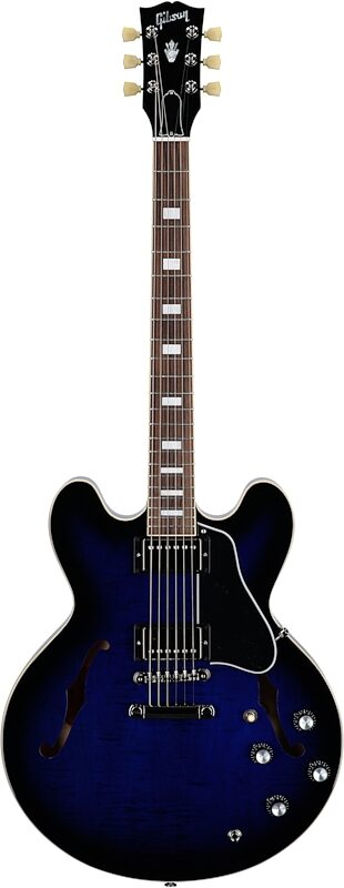 Gibson ES-335 Figured Electric Guitar (with Case), Deep Ocean Burst, Serial Number 225340376, Full Straight Front