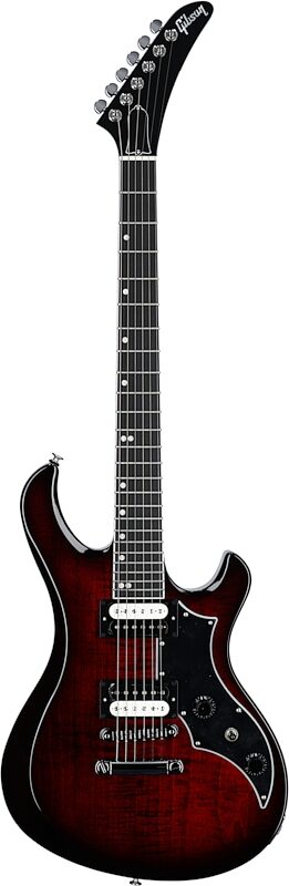 Gibson Victory Figured Top Electric Guitar (with Case), Wine Red, Serial Number 226440234, Full Straight Front