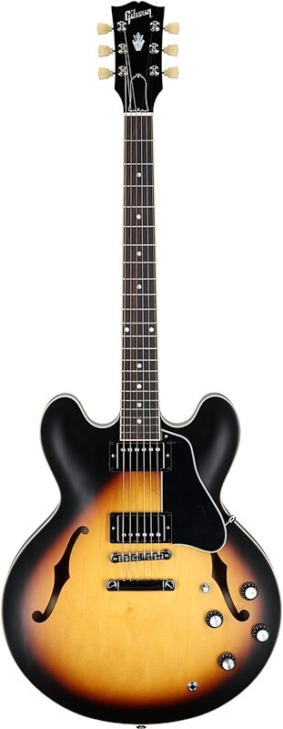 Gibson ES-335 Dot Satin Electric Guitar (with Case), Vintage Burst, Serial Number 203940001, Full Straight Front