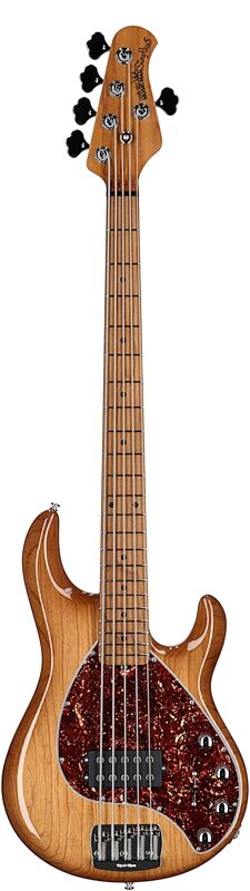 Ernie Ball Music Man StingRay 5 Special Electric Bass, 5-String (with Case), Hot Honey, Serial Number F96811, Full Straight Front
