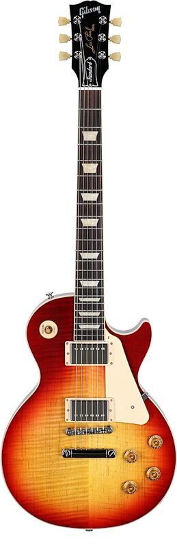 Gibson Exclusive '50s Les Paul Standard AAA Flame Top Electric Guitar (with Case), Heritage Cherry Sunburst, Serial Number 234040195, Full Straight Front