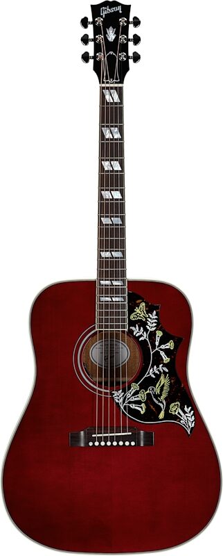 Gibson Limited Edition Hummingbird Standard Acoustic-Electric Guitar (with Case), Wine Red, Serial Number 23324104, Full Straight Front