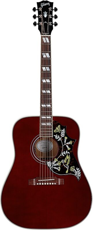 Gibson Limited Edition Hummingbird Standard Acoustic-Electric Guitar (with Case), Wine Red, Serial Number 23304087, Full Straight Front