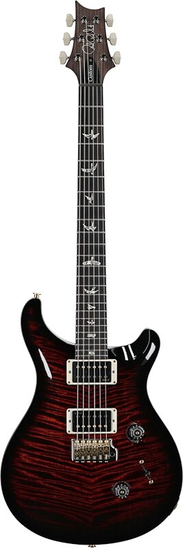 PRS Paul Reed Smith Custom 24 Pattern Thin 10-Top Electric Guitar (with Case), Fire Smokeburst, Serial Number 0395677, Full Straight Front