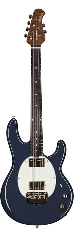 Ernie Ball Music Man StingRay II Cory Wong Electric Guitar, Charcoal Blue, Serial Number S11553, Full Straight Front