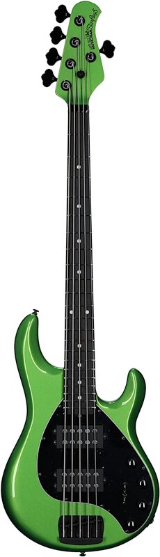 Ernie Ball Music Man StingRay 5 Special HH Electric Bass (with Case), Kiwi Green, Serial Number K06746, Full Straight Front