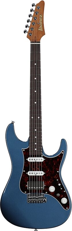 Ibanez AZ2204N Prestige Electric Guitar (with Case), Prussian Blue Metal, Serial Number 210002F2503271, Full Straight Front
