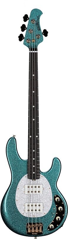 Ernie Ball Music Man StingRay Special HH Electric Bass (with Case), Ocean Sparkle, Serial Number K05372, Full Straight Front