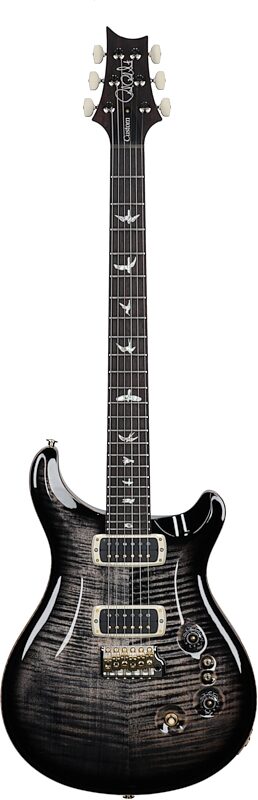 PRS Paul Reed Smith Custom 24-08 10-Top Pattern Thin Electric Guitar (with Case), Charcoal Burst, Serial Number 0399118, Full Straight Front