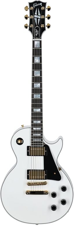 Gibson Les Paul Custom Electric Guitar (with Case), Alpine White, Serial Number CS500413, Full Straight Front