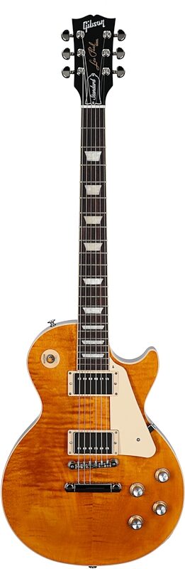 Gibson Les Paul Standard 60s Custom Color Electric Guitar, Figured Top (with Case), Honey Amber, Serial Number 203050234, Full Straight Front
