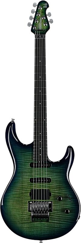 Ernie Ball Music Man BFR Luke 4 HSS Electric Guitar, Green Tide, Serial Number D01346, Full Straight Front