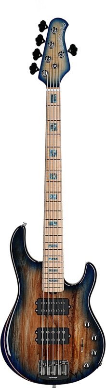 Ernie Ball Music Man BFR StingRay Special 5 Electric Bass (with Mono Case), Paua Blue, Serial Number F93740, Full Straight Front