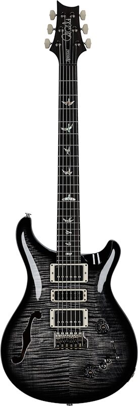 PRS Paul Reed Smith Special Semi-Hollowbody Electric Guitar (with Case), Charcoal Wraparound Smoke, Serial Number 0401994, Full Straight Front
