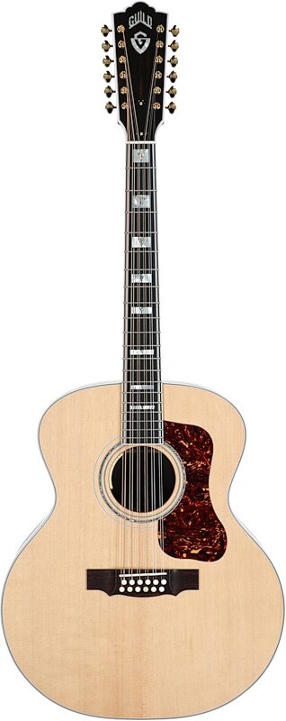 Guild F-512E Acoustic-Electric Guitar, 12-String (with Case), Natural, Serial Number US250268, Full Straight Front