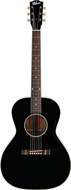 Gibson L-00 Original Acoustic-Electric Guitar (with Case), Ebony, Serial Number 20555079, Full Straight Front