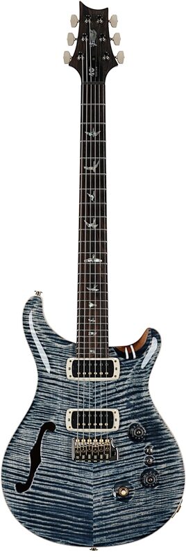 PRS Paul Reed Smith 40th Anniversary Custom 24-08 Semi-Hollow Limited Edition Electric Guitar, Faded Whale Blue, Serial Number 0402705, Full Straight Front