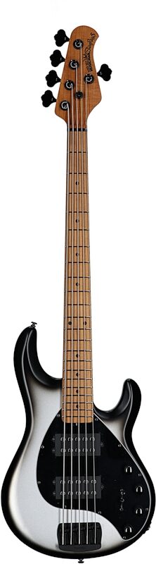 Ernie Ball Music Man StingRay 5 Special HH Electric Bass (with Case), Black Rock, Serial Number K07671, Full Straight Front