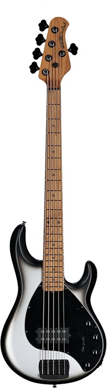 Ernie Ball Music Man StingRay 5 Special Electric Bass, 5-String (with Case), Black Rock, Serial Number K06527, Full Straight Front